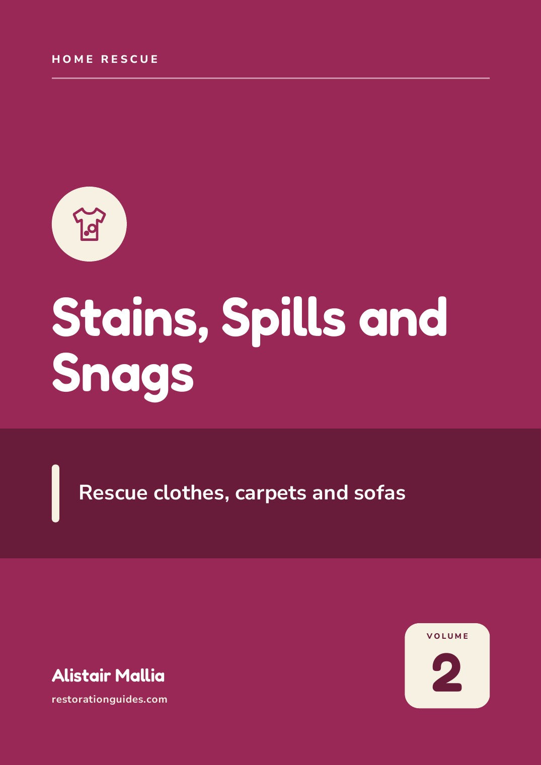 Home Rescue Vol. 2: Stains, Spills and Snags, book cover