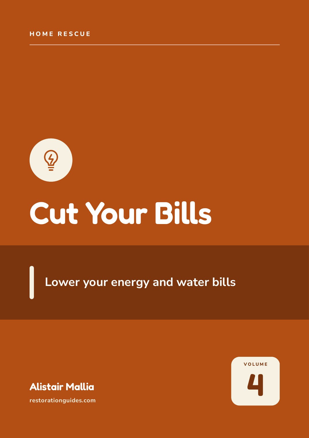 Home Rescue Vol. 4: Cut Your Bills, book cover